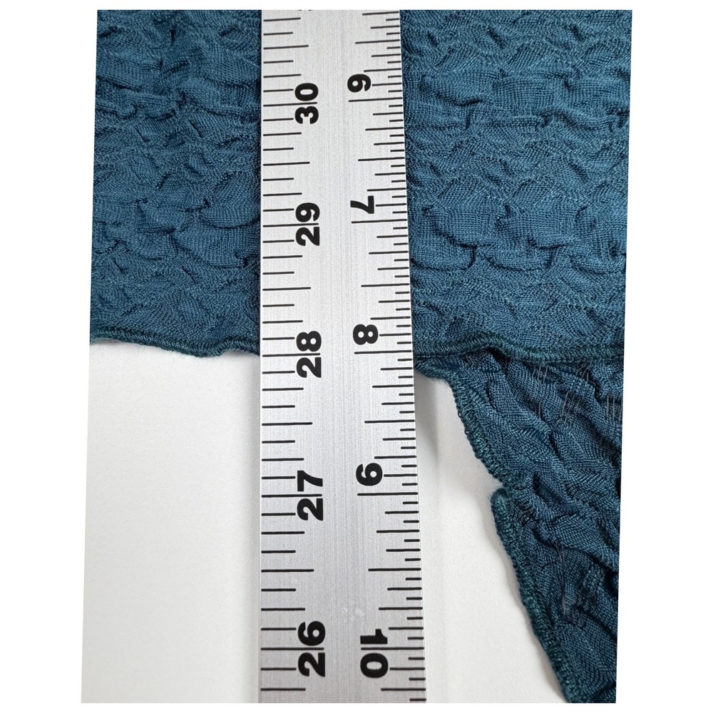 Unbranded Popcorn Tube Top Womens Small Teal Twist Front Handkerchief Hem - Picture 8 of 10